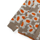 JACQUEMUS LA CHEMISE NEVE FLEURS OVERSHIRT CARDIGAN BEIGE / ORANGE M