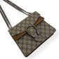 GUCCI GG SUPREME MONOGRAM DIONYSUS CANVAS SHOULDER BAG BEIGE S