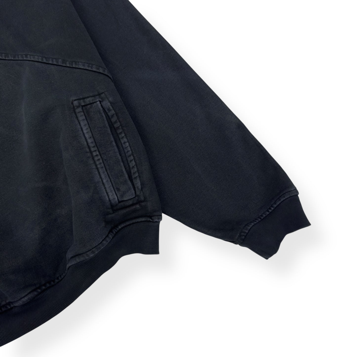 RHUDE 1/4 ZIP SWEATER BLACK S