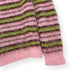 MARNI MOHAIR LONG-SLEEVE CREWNECK STRIPED SWEATER PINK / GREEN 48 / M
