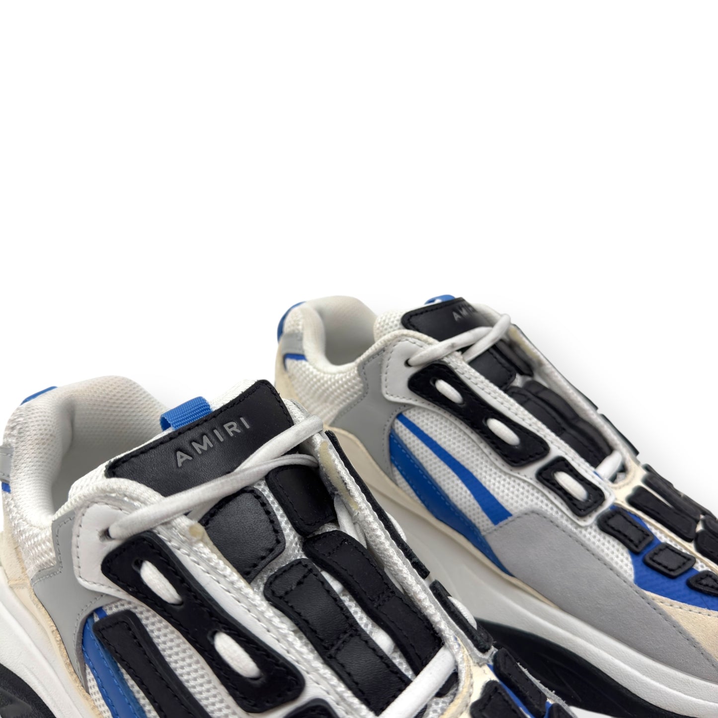 AMIRI BONE RUNNER SNEAKER WHITE / BLUE / BLACK UK7