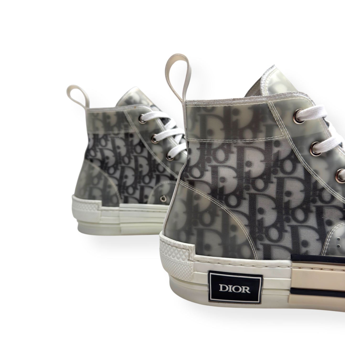 DIOR B23 HIGH TOP SNEAKERS BLACK / WHITE 42 / UK8