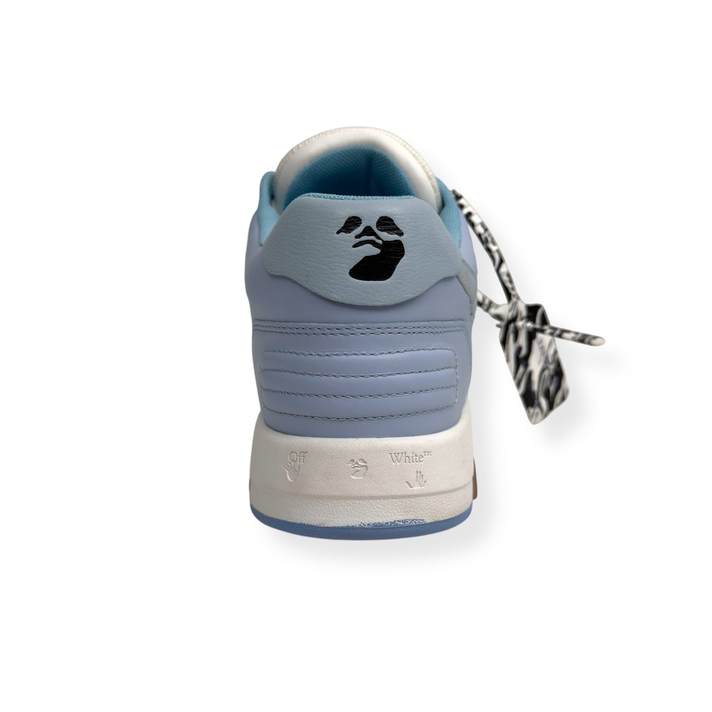OFF-WHITE OUT OF OFFICE LOW TOP SNEAKER LIGHT BLUE UK8