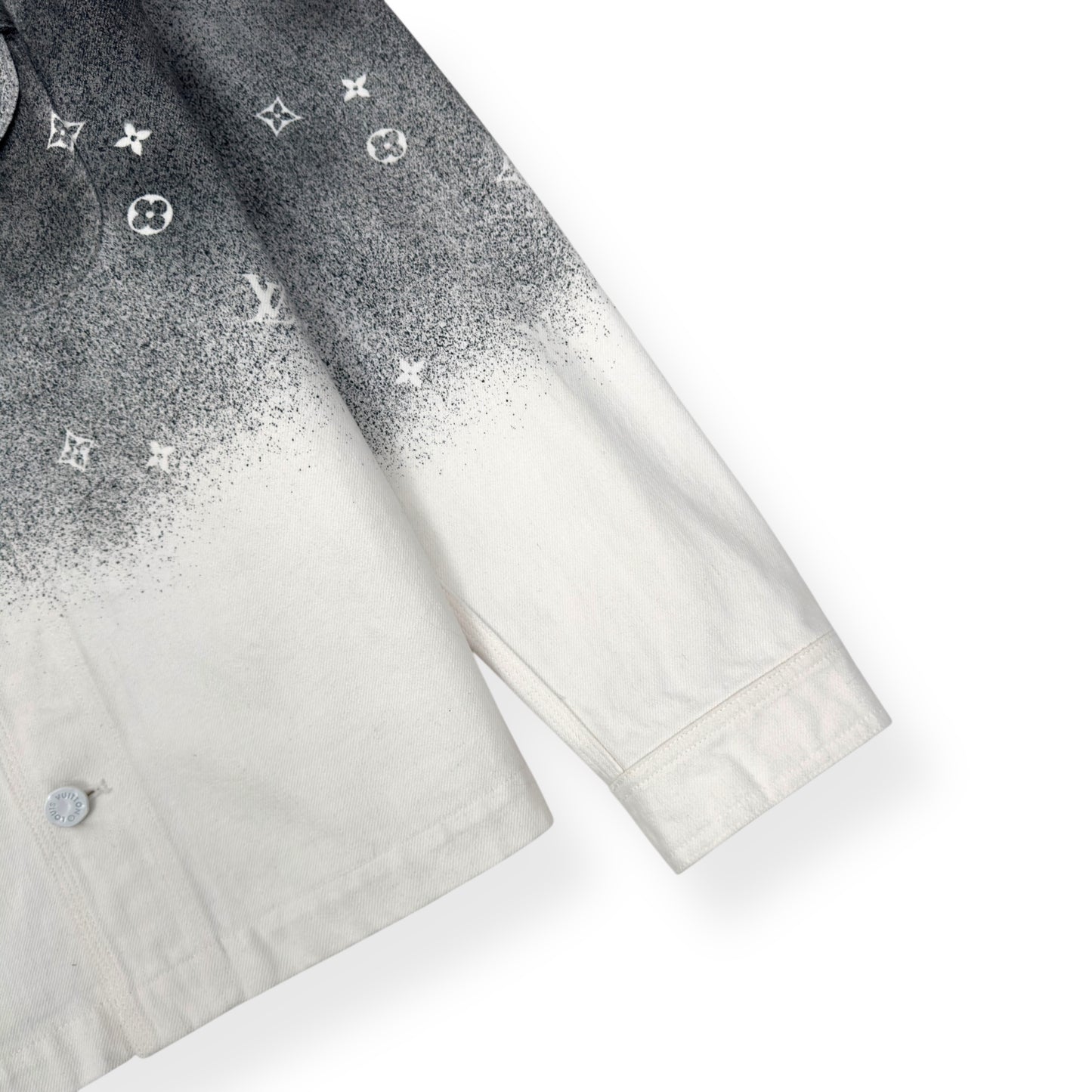 LOUIS VUITTON WORKWEAR GRADIENT MONOGRAM JACKET GREY / WHITE L