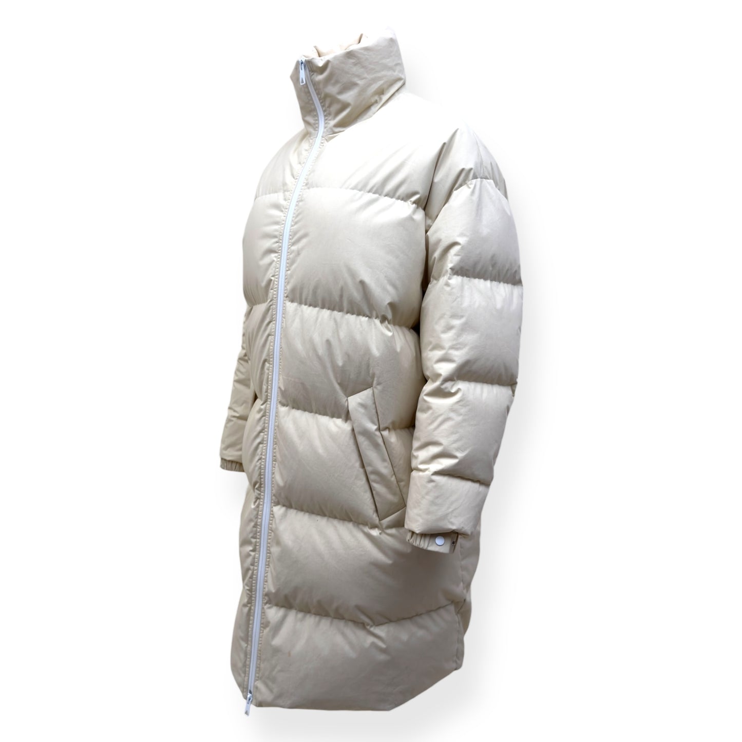 BOTTEGA VENETA COTTON PUFFER JACKET ECRU XS