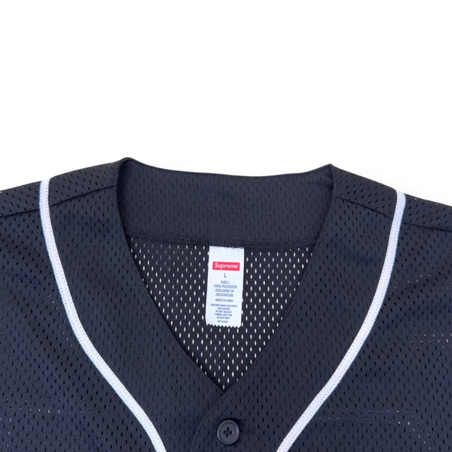 SUPREME OLD ENGLISH BASEBALL JERSEY BLACK L