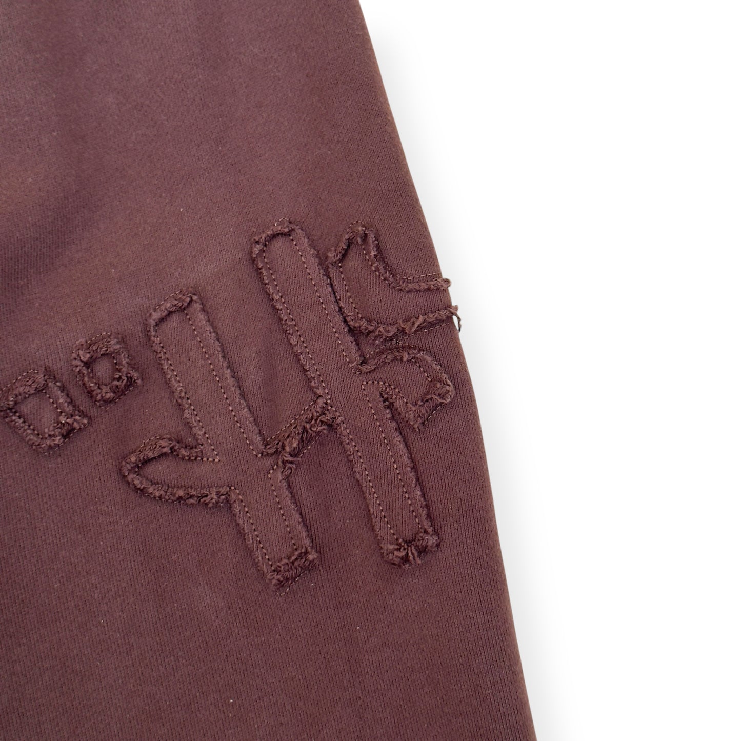 HONOR THE GIFT SCRIPT EMBROIDERED SWEAT PANTS BROWN M