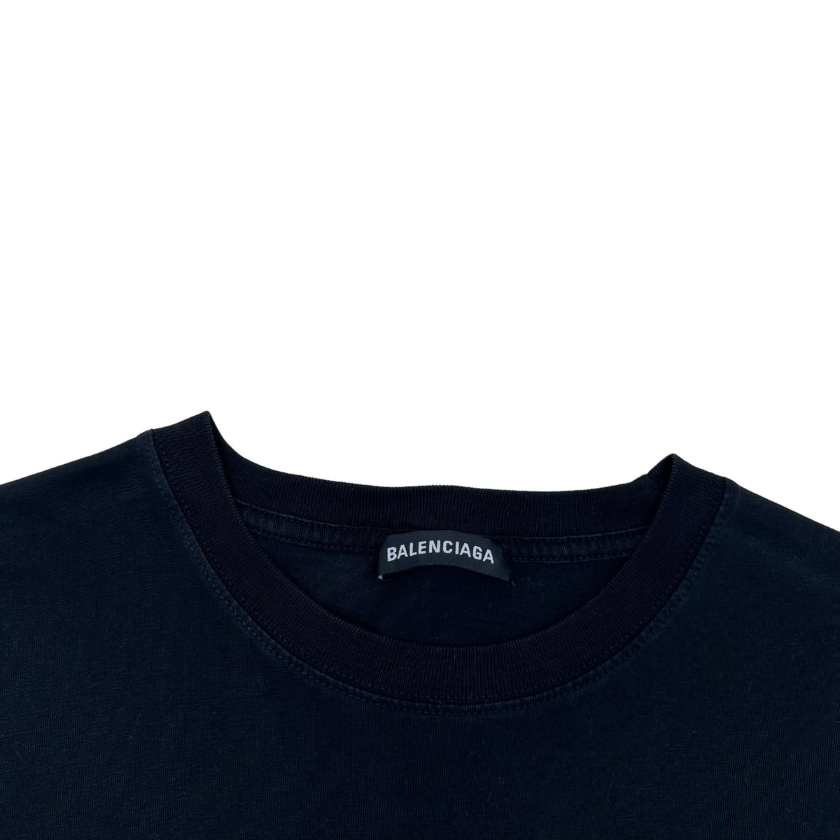 BALENCIAGA POLITICAL LOGO T-SHIRT BLACK M