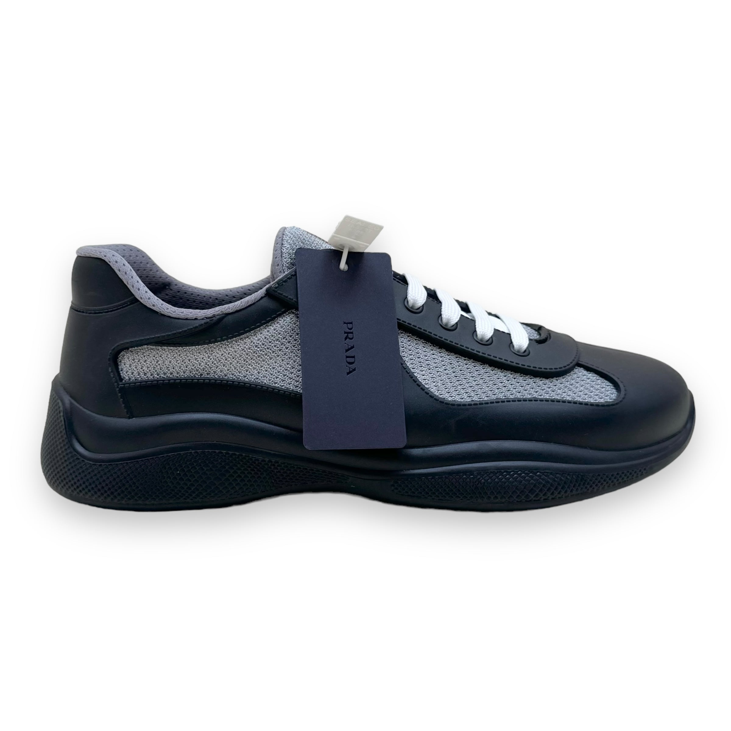 PRADA AMERICA’S CUP SOFT RUBBER SNEAKER BLACK UK9