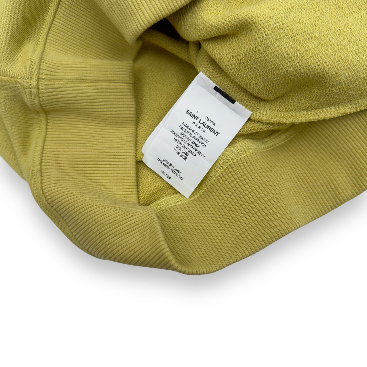 SAINT LAURENT HOODIE YELLOW L