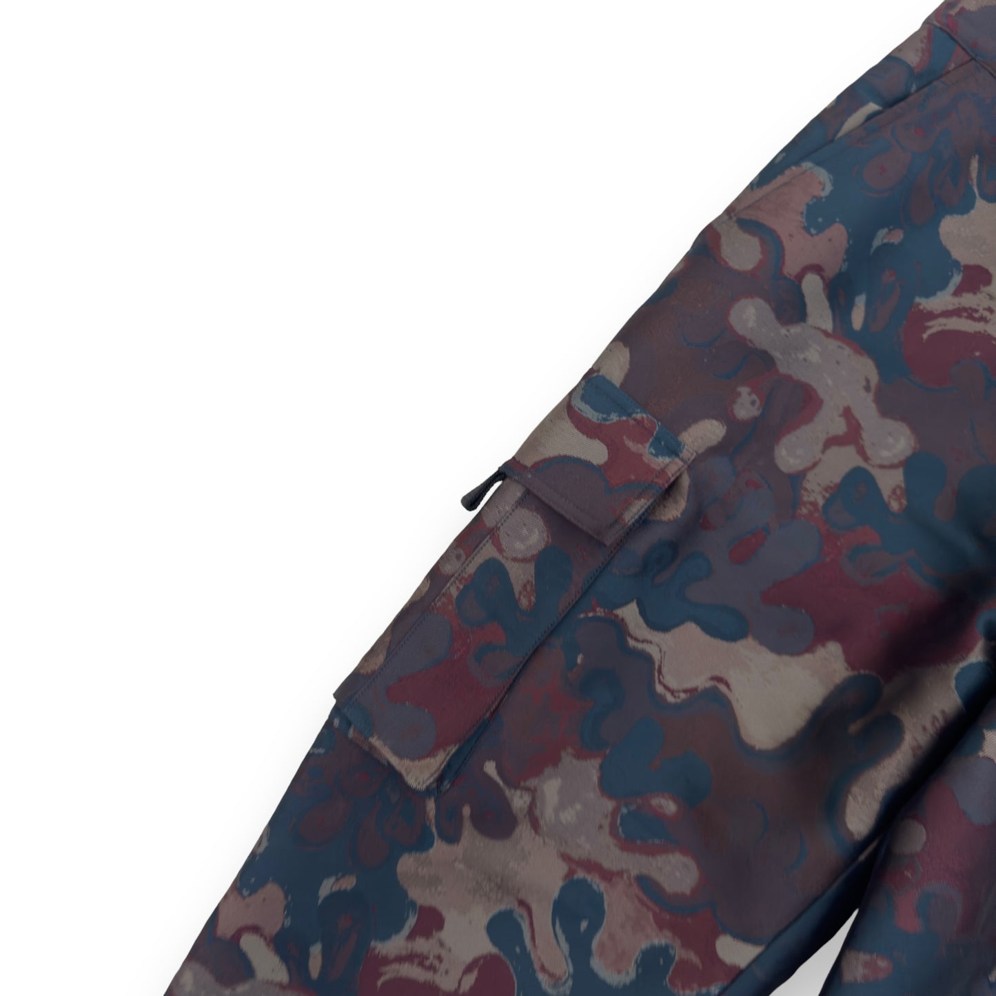 DIOR X PETER DOIG SS21 JACQUARD CAMOUFLAGE CARGO TROUSERS M