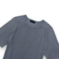 THOM SWEENEY LINEN / COTTON BLEND T-SHIRT BLUE M