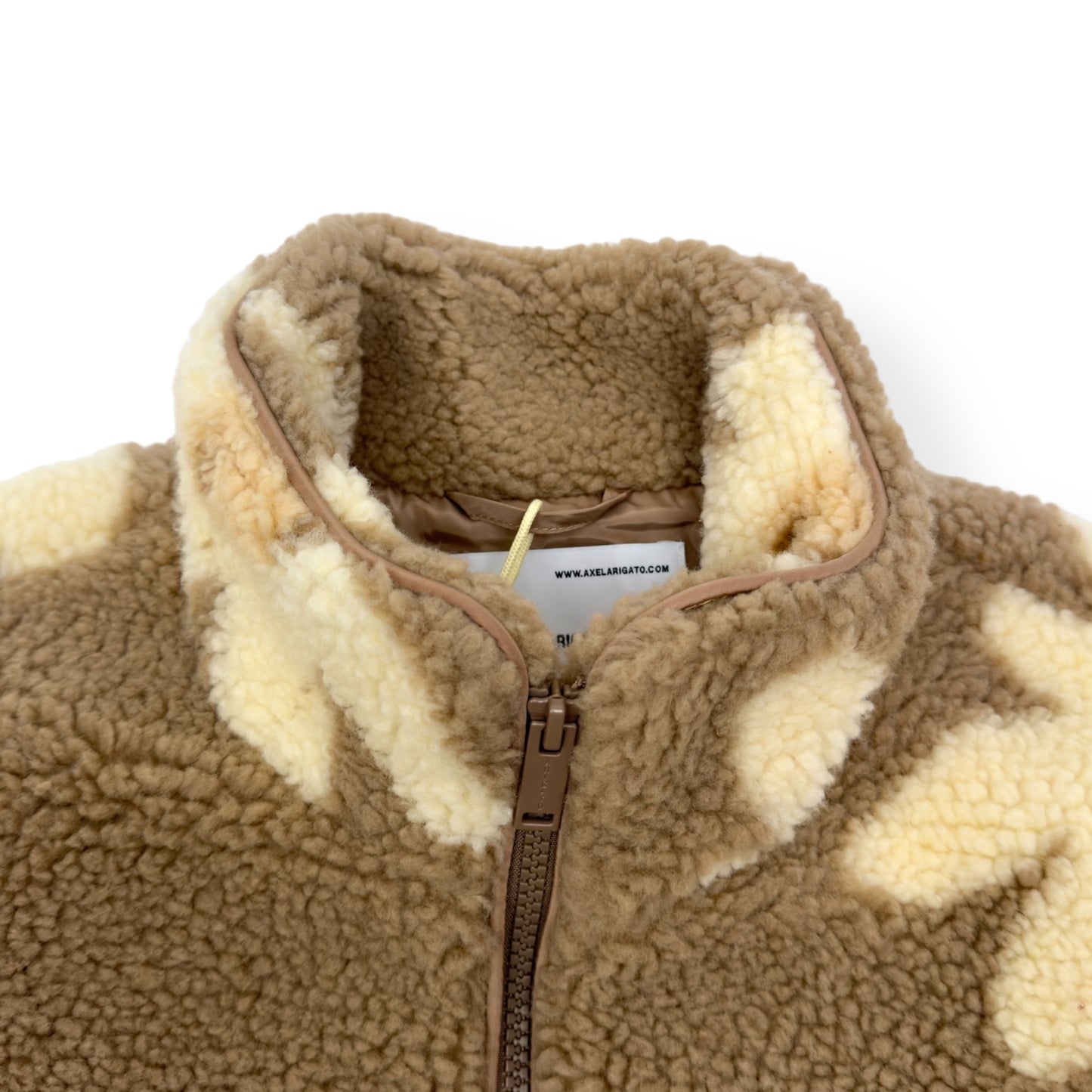 AXEL ARIGATO OVERSIZED BILLIE FLOWER FLEECE JACKET CAMEL XS