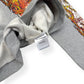 WHO DECIDES WAR FLAMES GLASS HOODIE VINTAGE GREY / ORANGE L