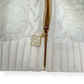 CASABLANCA CHECKED BOUCLÉ WOOL-BLEND ZIP UP JACKET CREAM M
