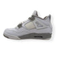 AIR JORDAN 4 RETRO SNEAKER WHITE OREO UK7