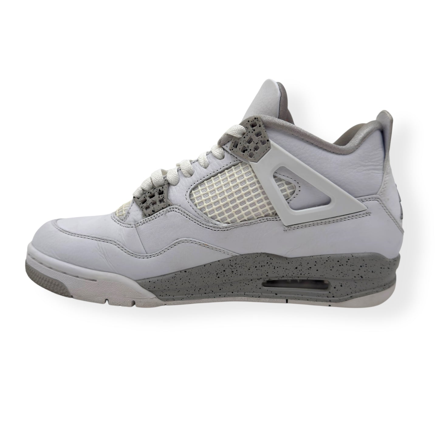 AIR JORDAN 4 RETRO SNEAKER WHITE OREO UK7