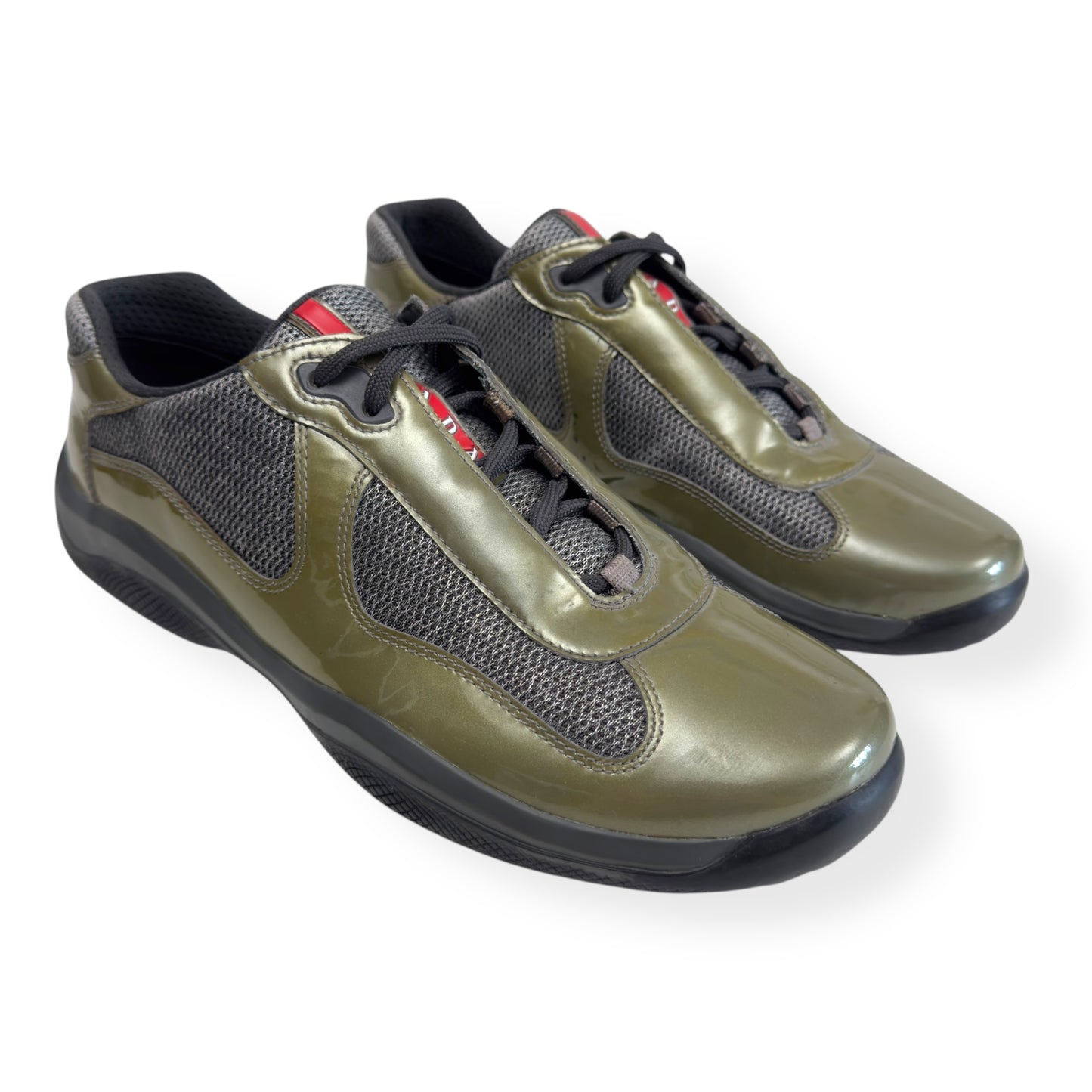 PRADA AMERICAS CUP SNEAKER OLIVE GREEN UK8.5