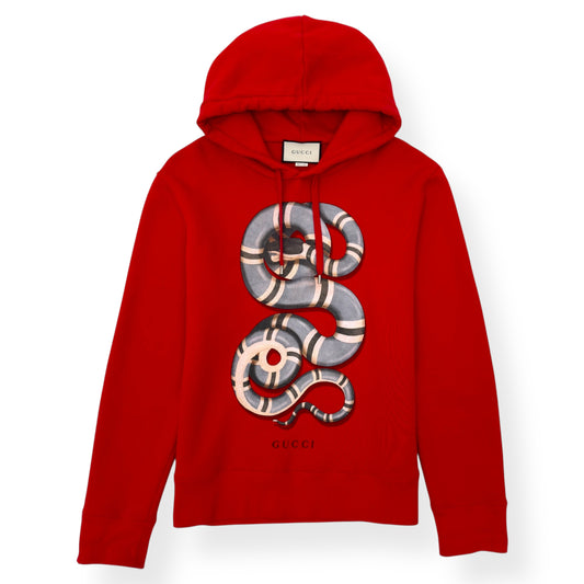 GUCCI KINGSNAKE HOODIE RED L