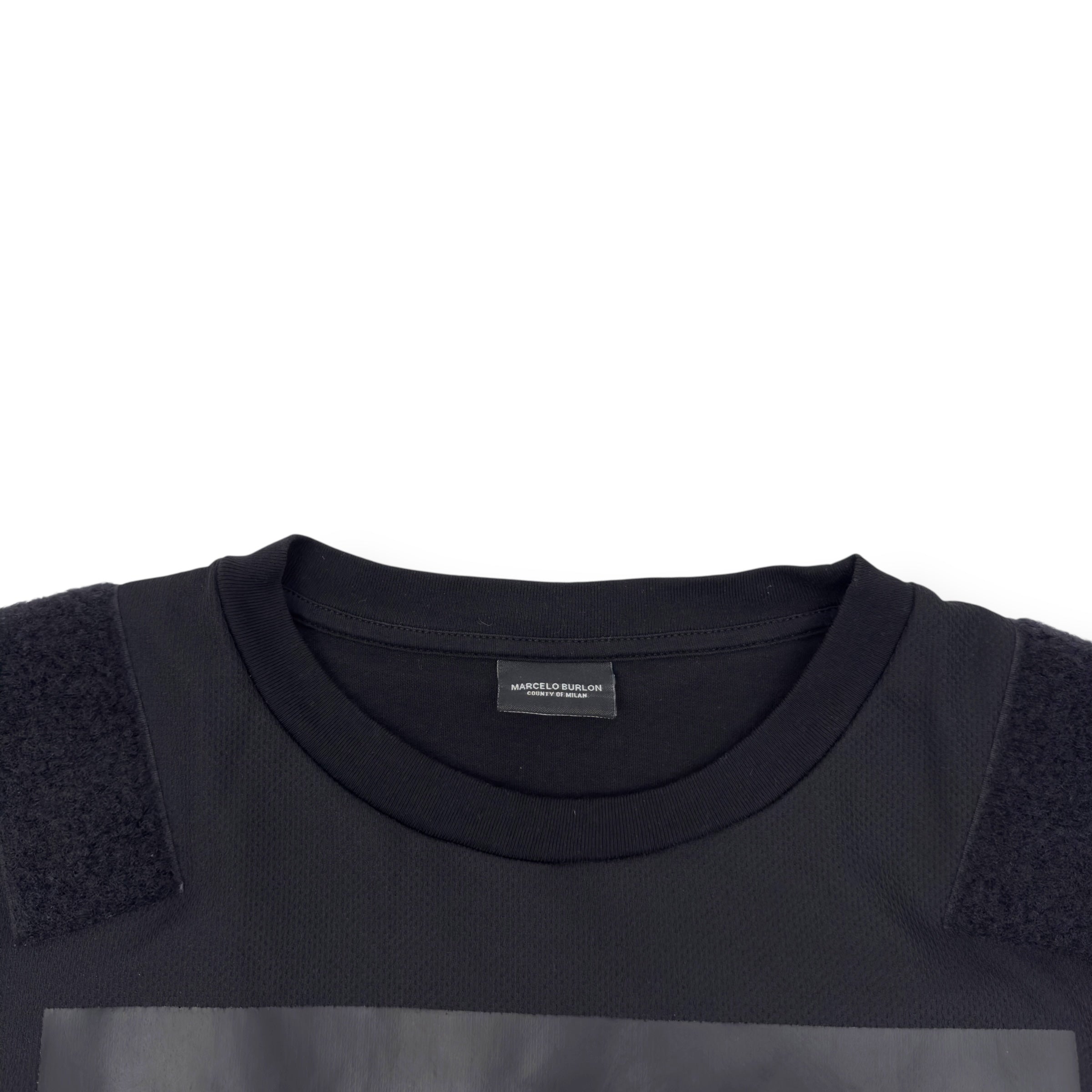 MARCELO BURLON COUNTY OF MILAN DOUBLE T-SHIRT BLACK M