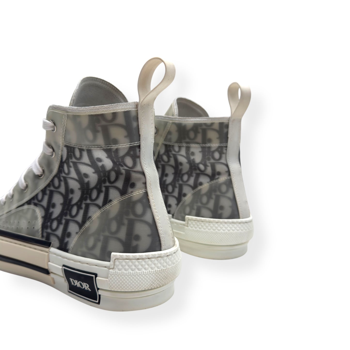 DIOR B23 HIGH TOP SNEAKERS BLACK / WHITE 42 / UK8