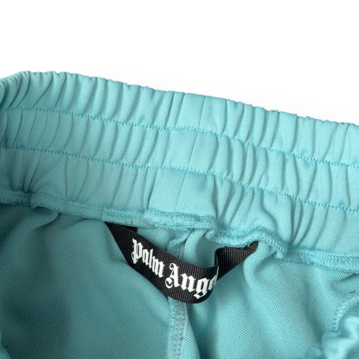 PALM ANGELS STRAIGHT LEG TRACK PANTS BLUE / WHITE M