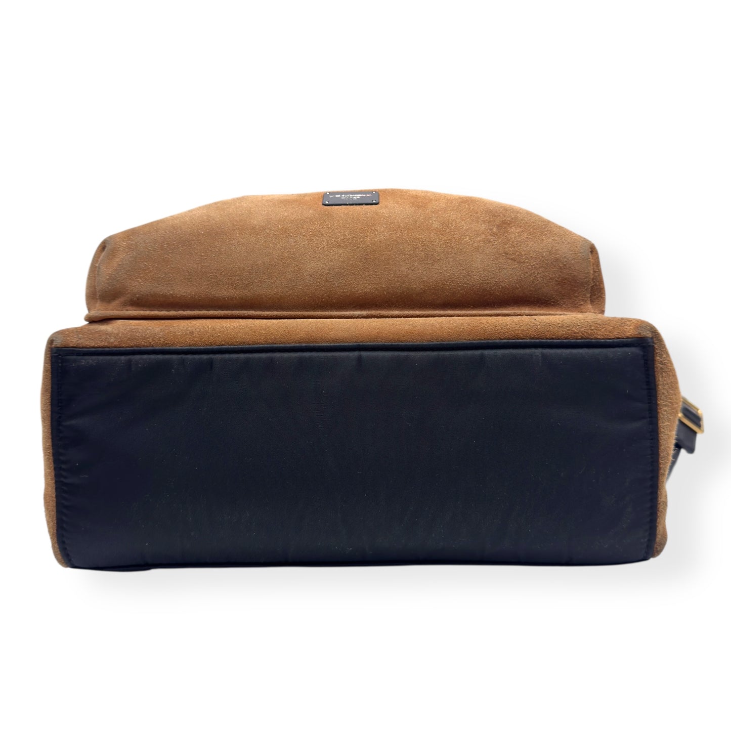 DOLCE & GABBANA SUEDE BACKPACK TAN / BLACK M