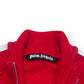 PALM ANGELS TERRY TRACK JACKET RED / WHITE L