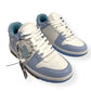 OFF-WHITE OUT OF OFFICE LOW TOP SNEAKER LIGHT BLUE UK8