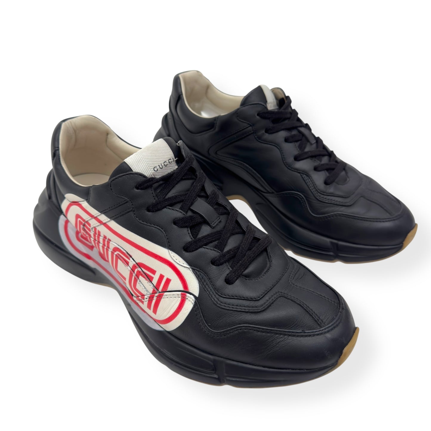 GUCCI RHYTON SEGA SNEAKER BLACK / RED UK9.5