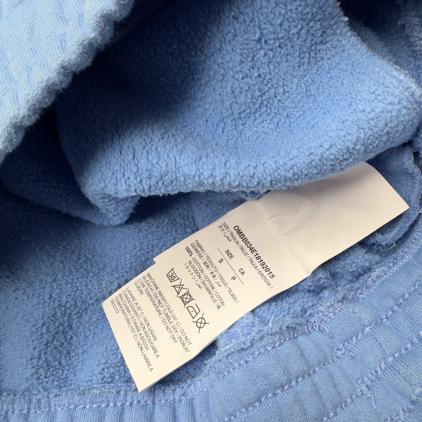 OFF-WHITE STATUE OF LIBERTY HOODIE BABY BLUE S