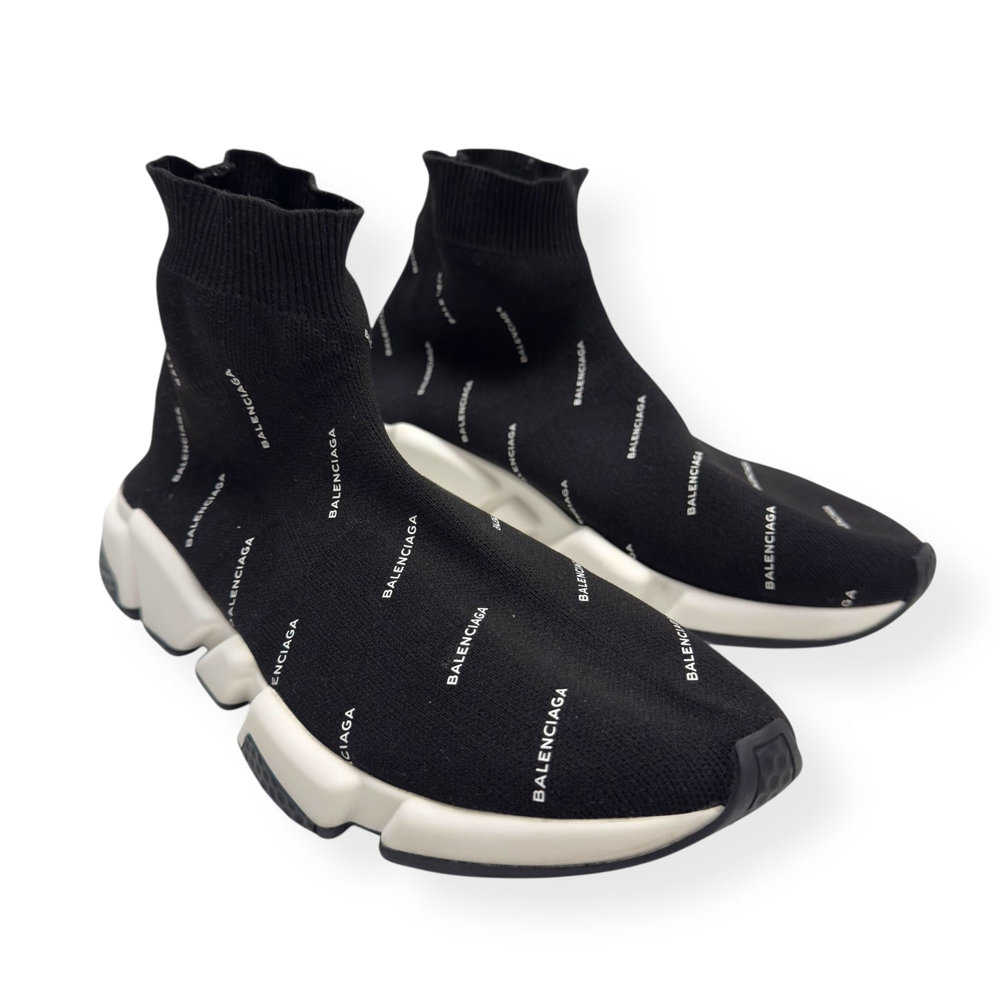 BALENCIAGA SPEED SNEAKER BLACK / WHITE 42 / UK8
