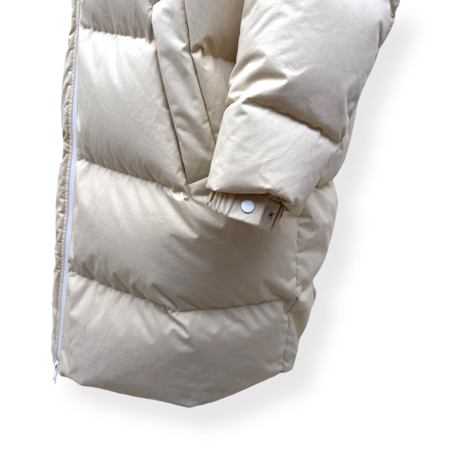 BOTTEGA VENETA COTTON PUFFER JACKET ECRU XS