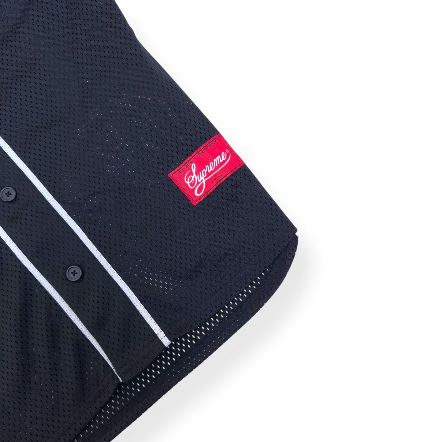 SUPREME OLD ENGLISH BASEBALL JERSEY BLACK L