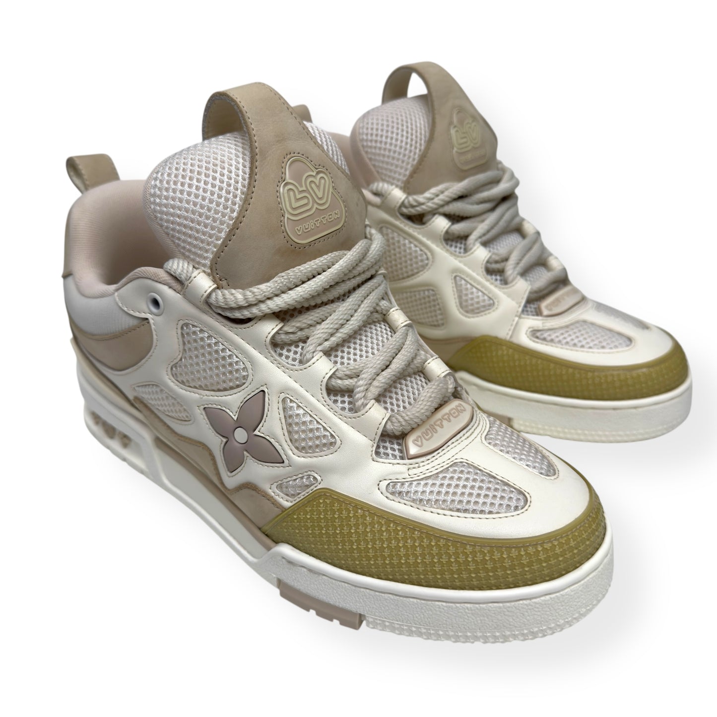 LOUIS VUITTON LV SKATE SNEAKER LUXURY BEIGE UK8.5