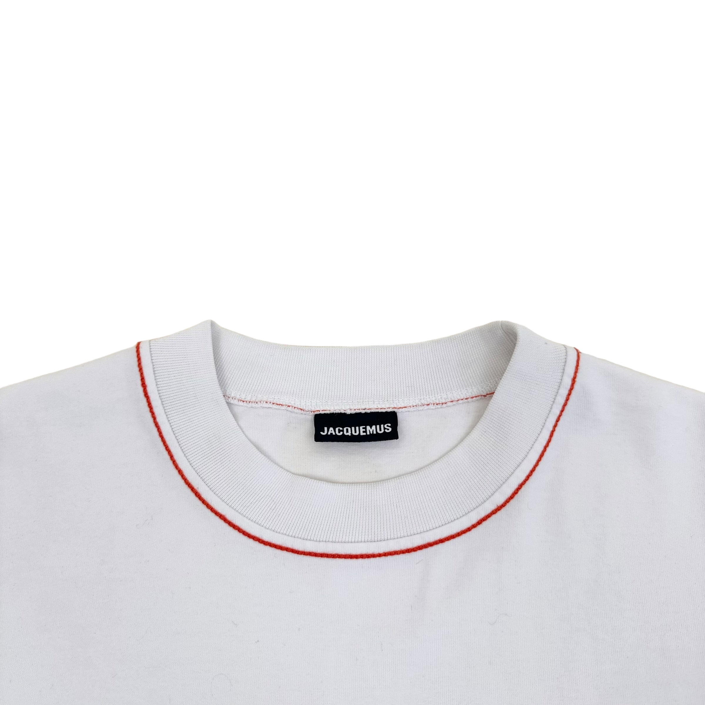 JACQUEMUS LE T-SHIRT PATE A MODELER LONG SLEEVE T-SHIRT WHITE XL