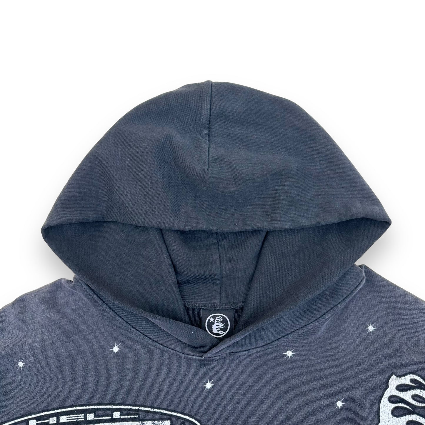 HELLSTAR STUDIOS HOODIE WASHED BLACK L