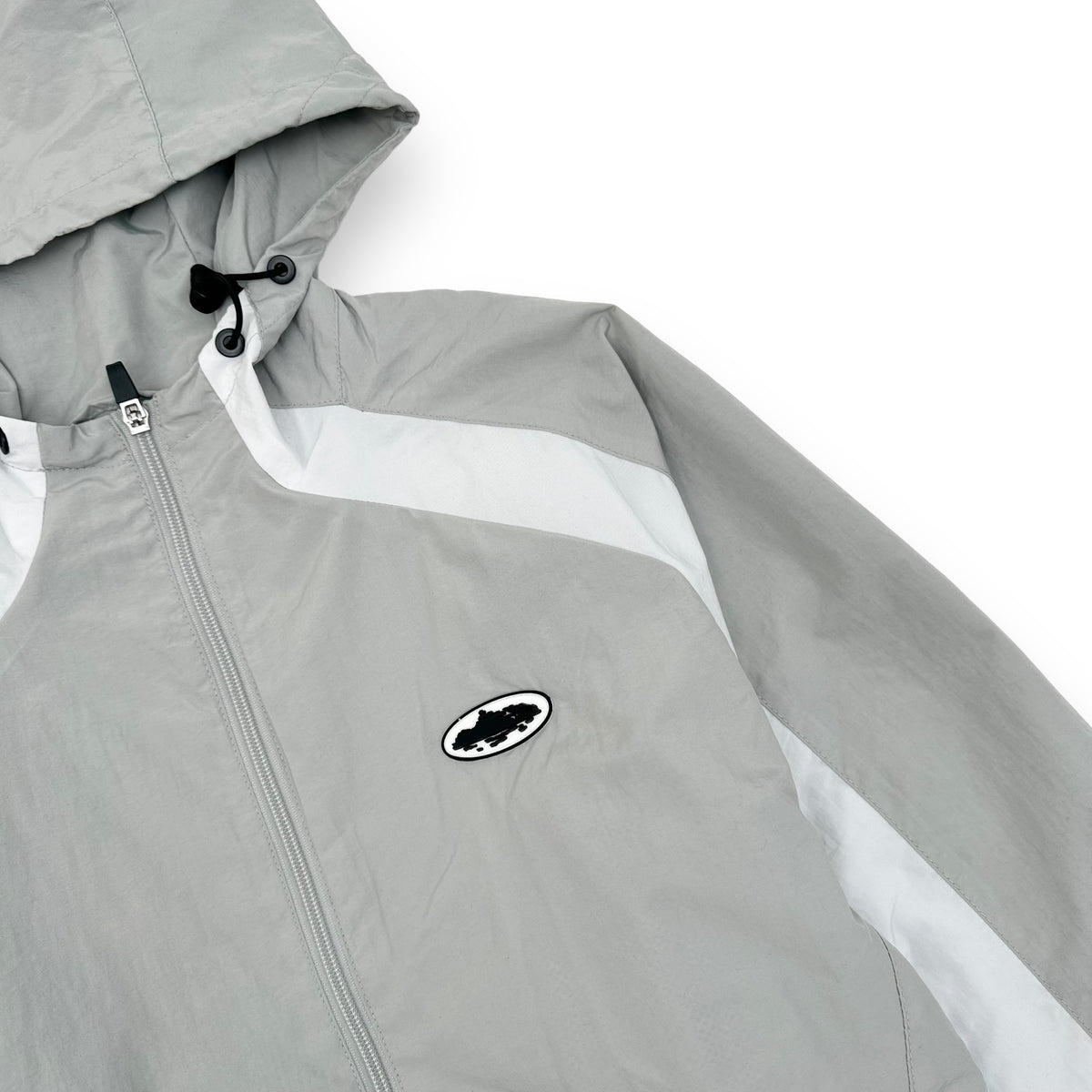 CORTEIZ WINDBREAKER JACKET GREY / WHITE L