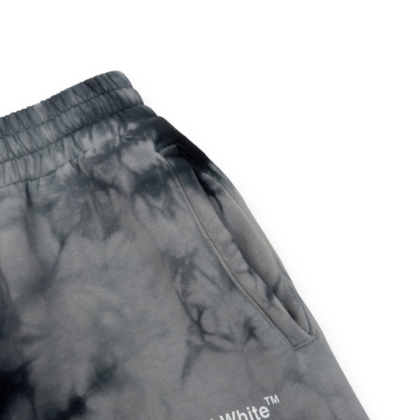 OFF-WHITE TIE-DYE SWEATPANTS GREY M