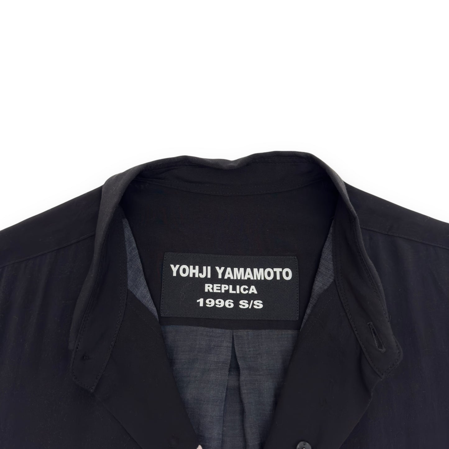 YOHJI YAMAMOTO FLORAL-PRINT LONG-SLEEVE SHIRT BLACK / PINK L