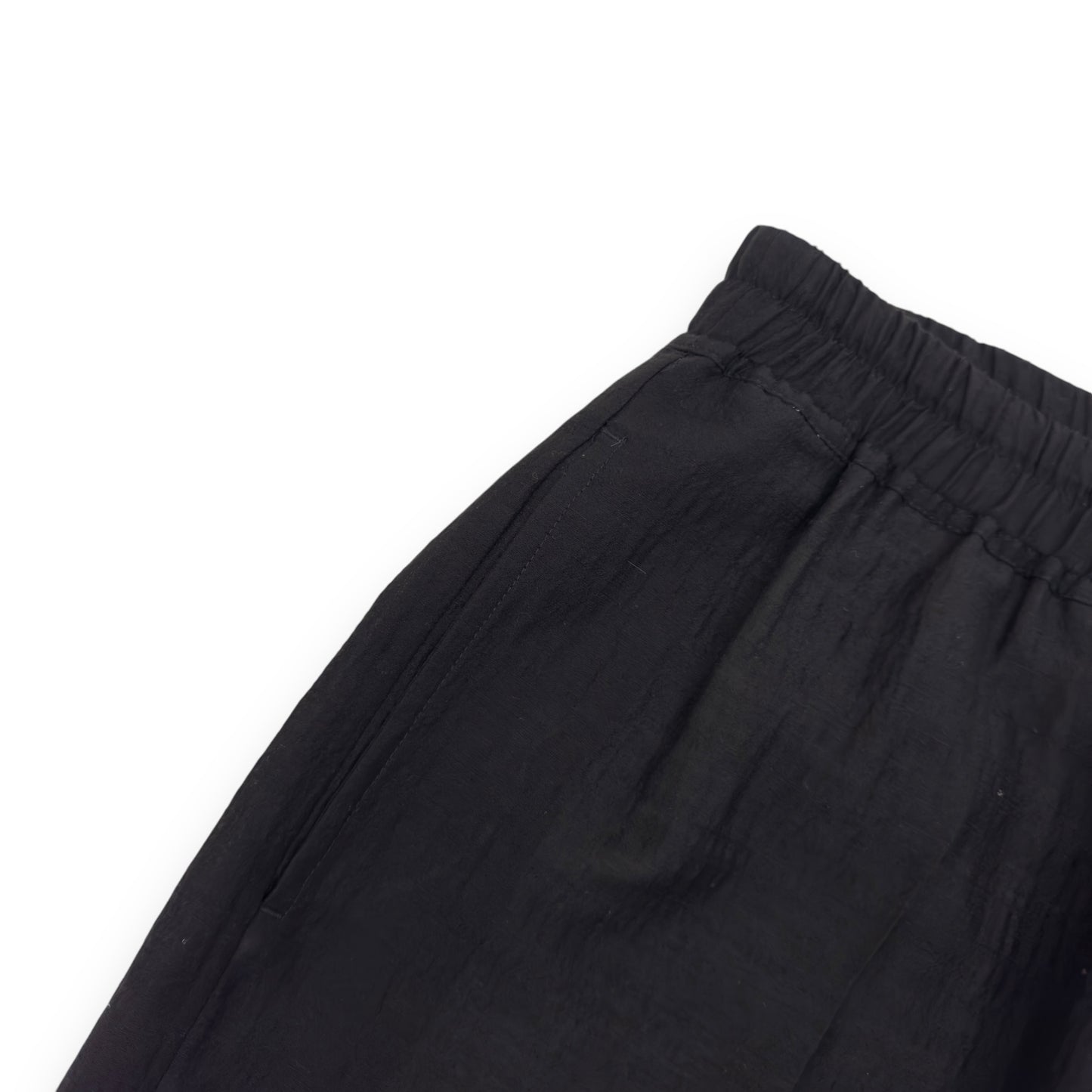 RICK OWENS TECUATL SS20 WOOL CROPPED TRACK PANTS BLACK M