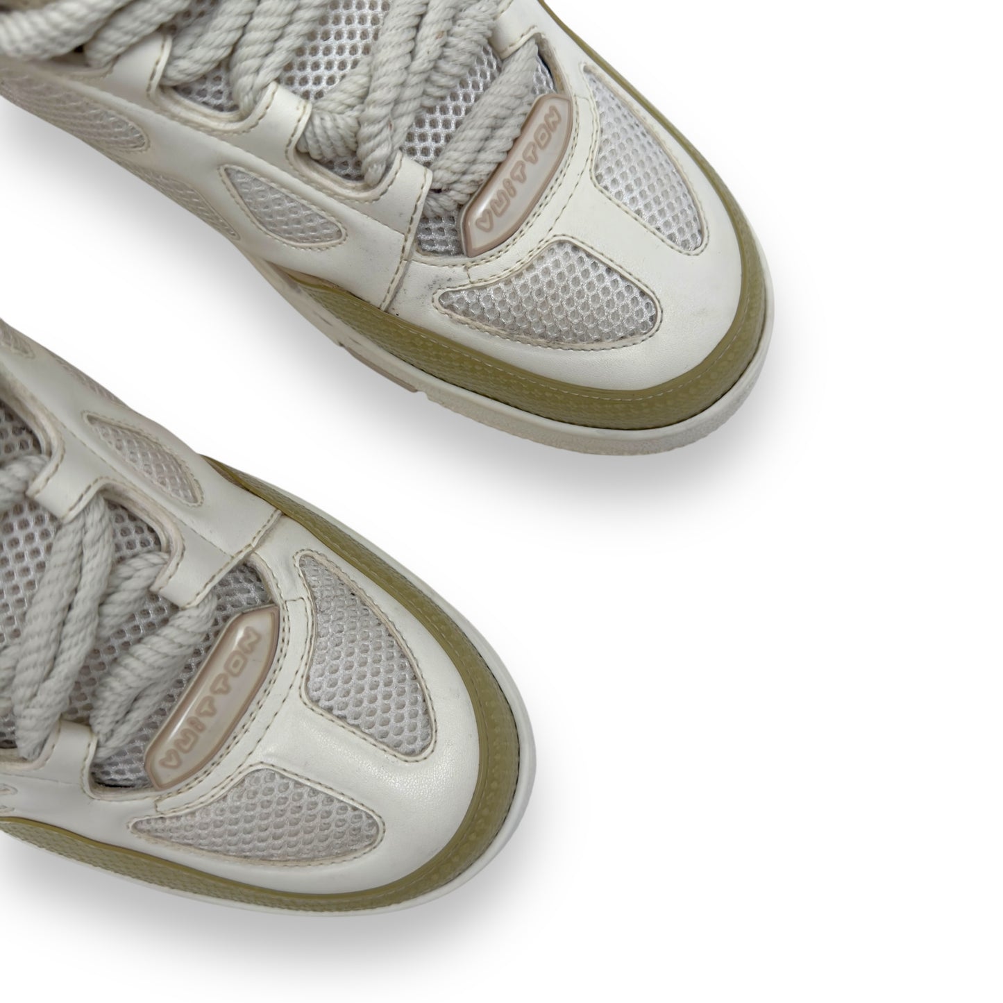 LOUIS VUITTON LV SKATE SNEAKER BEIGE / WHITE UK9.5