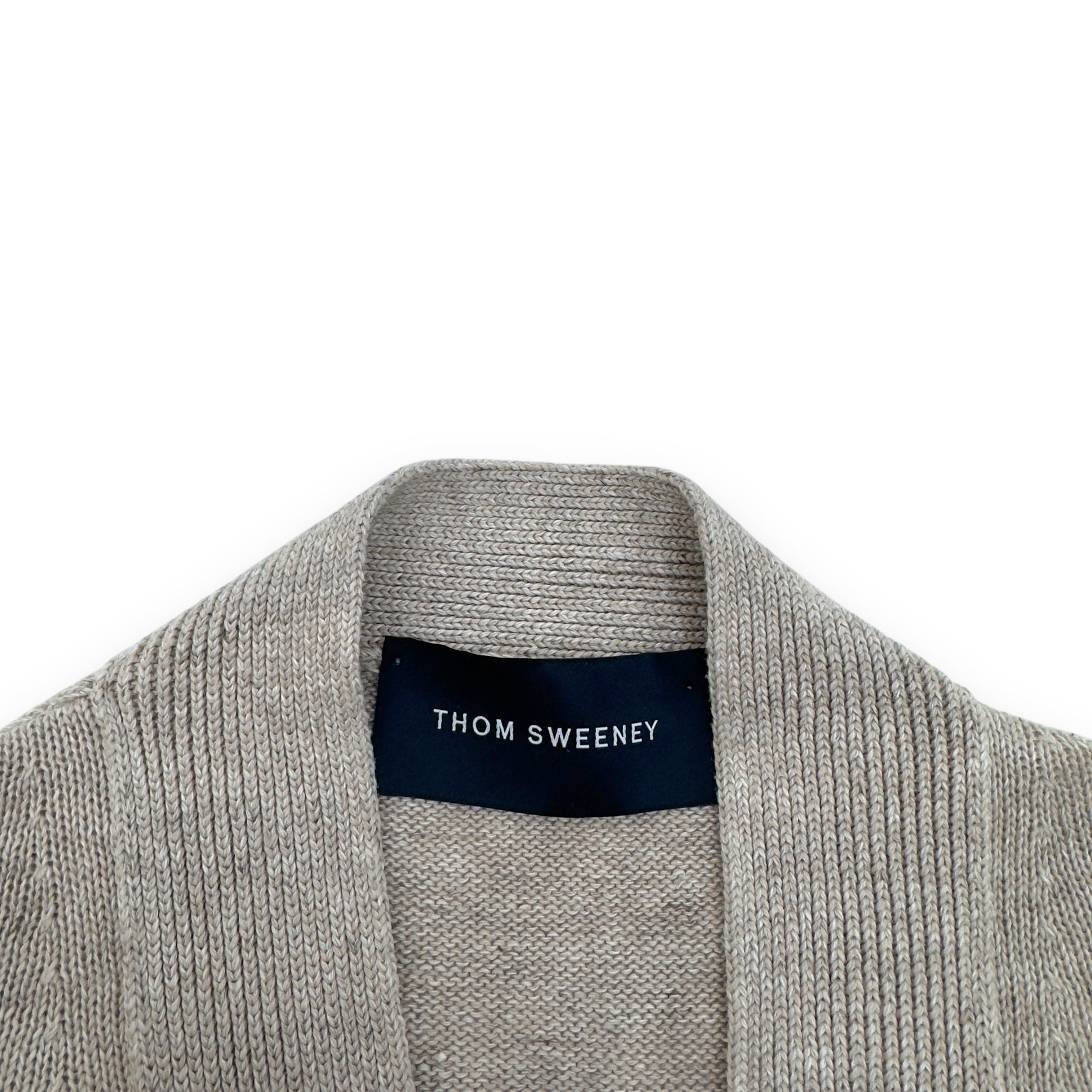 THOM SWEENEY LINEN CARDIGAN NATURAL M