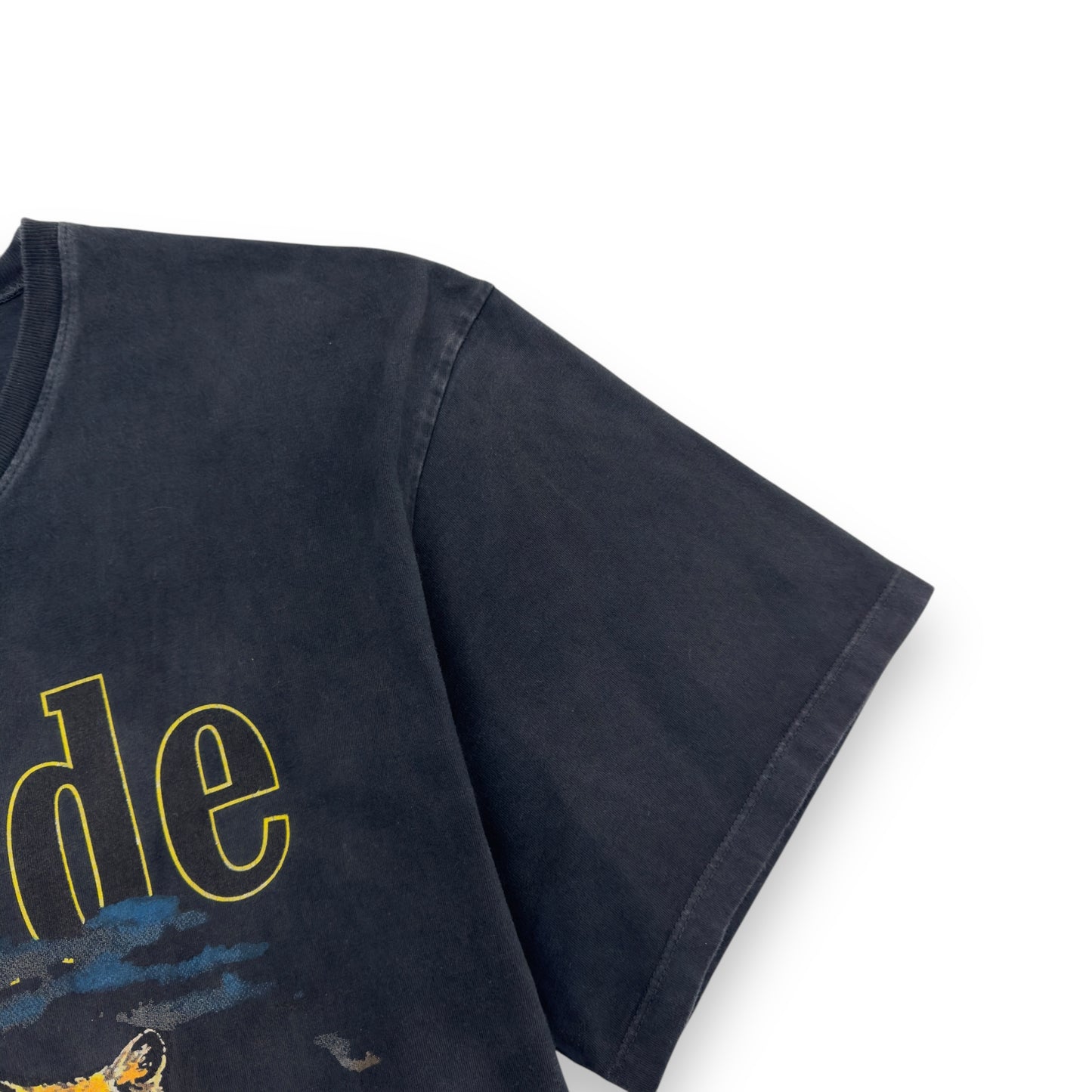 RHUDE AW22 DISTRESSED WOLF T-SHIRT NAVY BLUE XL