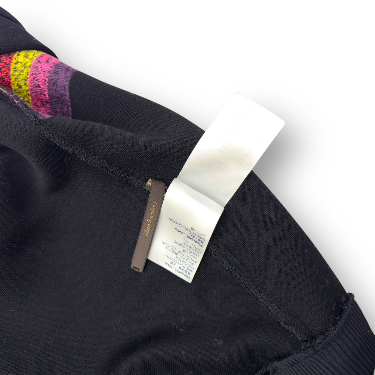 LOUIS VUITTON SS19 OZ PATCH ZIP UP HOODIE BLACK / MULTICOLOURED M