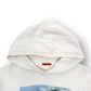 HERON PRESTON HERON PRINT HOODIE WHITE M