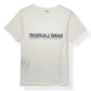 SAINT LAURENT LOGO-PRINT COTTON T-SHIRT WHITE / BLACK M