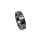 LOUIS VUITTON LV MOSAIC THIN RING SILVER / BLUE L