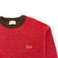 ARIES BRUSHED MOHAIR CREW NECK KNITTED SWEATER PINK / BROWN M