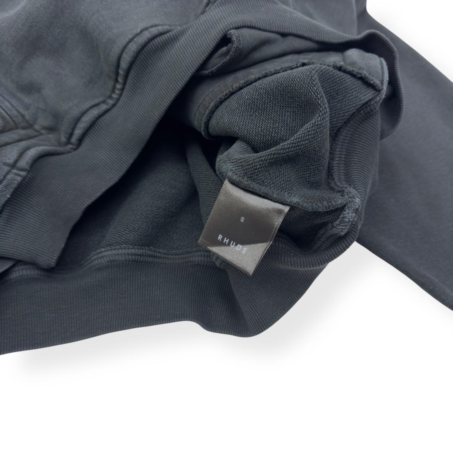 RHUDE 1/4 ZIP SWEATER BLACK S